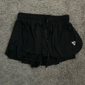 Black butterfly shorts size 2
